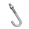 M24 Anchor bolt J Type L Type Hook Bolt with Square Nuts